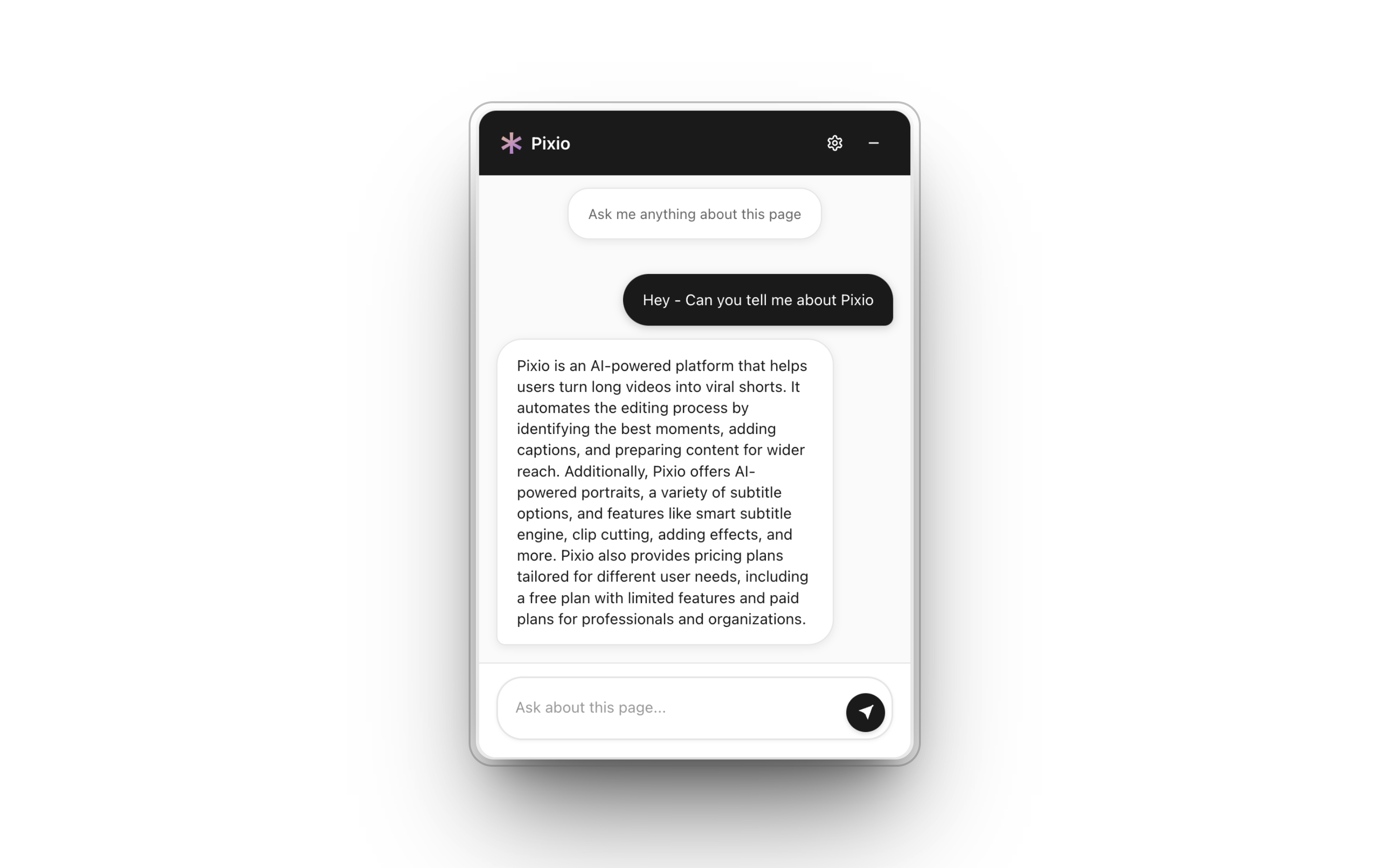 Simple Chat Interface